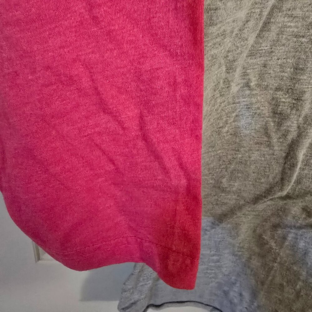 Live & Tell Tesla Rock Band 3/4 Sleeve Jersey Concert Pink/Gray Ladies Medium - Picture 11 of 12